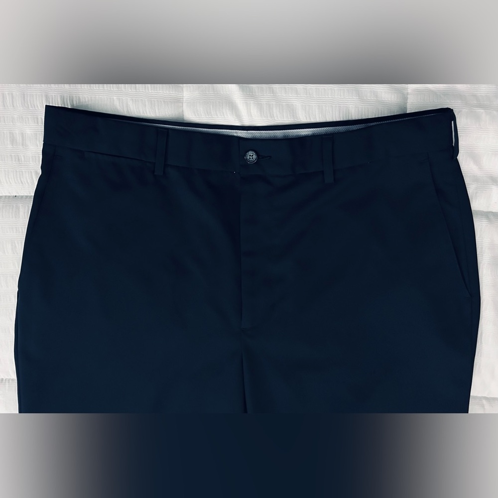 Callaway Men’s Dark Navy Flat Front Classic Golf Pants•36”x32”•Quick Dry - Picture 8 of 9